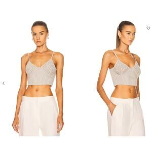 Jonathan Simkhai Lolita Crochet Crop Top - Truffle - WSmall